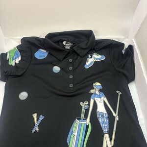 IZOD Dry-fit Golf Print Polo Shirt